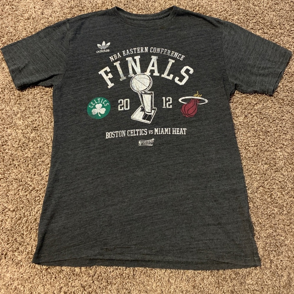 Adidas 2012 NBA Eastern Conference Finals Boston Celtics Miami Heat T Shirt Soft